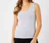 Angel Apparel Bra-friendly Tank In Light Gray In Grey
