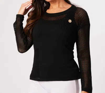 Angel Apparel Scoop Top In Black