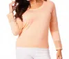 Angel Apparel Scoop Top In Peach In Pink