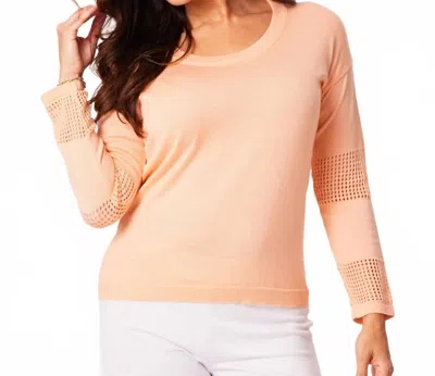 Angel Apparel Scoop Top In Peach In Pink