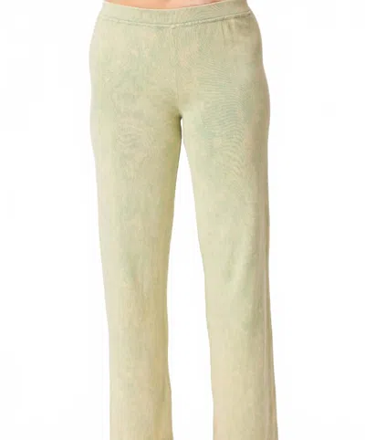 Angel Apparel Stone Wash Lounge Pant In Pine In Green