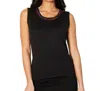 Angel Apparel Tank In Black/multi In Multi