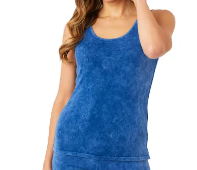 Angel Apparel Tank Top In Denim In Blue