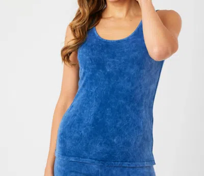 Angel Apparel Tank Top In Denim In Multi