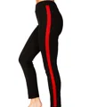 ANGEL APPAREL TRACK PANT IN BLACKRED