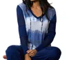 Angel Apparel V-neck Sweater In White/navy In Multi