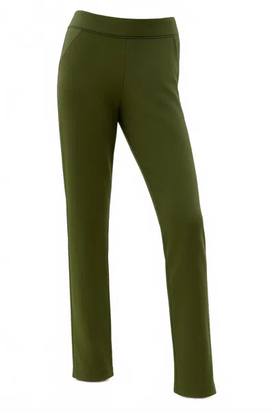 Angel Apparel Women's Pocket Pant In Moss In Green
