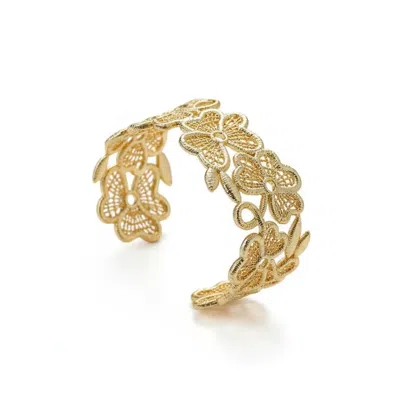 Angel Barocco Women's Lace Stylish Bangle - Gold