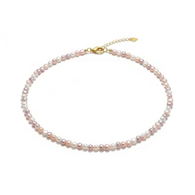 Angel Barocco Women's Pink Candy Baroque Pearl Necklace