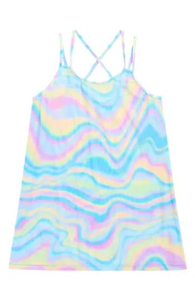 Angel Beach Kids' Mesh Cover-up Dress In Multi
