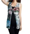 Angel Daybreak Long Vest In White Multi In White