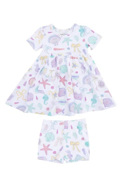Angel Dear Babies'  Beach Days Twirl Day With Shorts In Multi