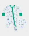 Angel Dear Boy's Dog Gone Golf 2-way Zip Footie And Bib Set In White