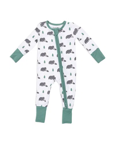 Angel Dear Boys' Bears Convertible Romper - Baby In White