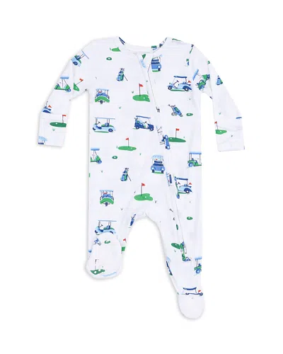 Angel Dear Boys' Golf Carts Print Footie - Baby In Blue