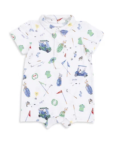 Angel Dear Boys' Golf Things Polo Romper - Baby In Multi