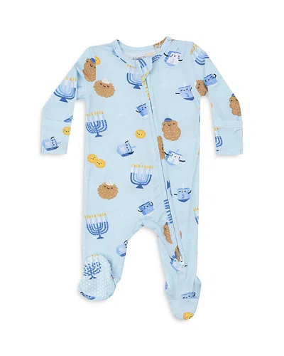 Angel Dear Boys' Hanukkah Zip Hoodie - Baby In Blue