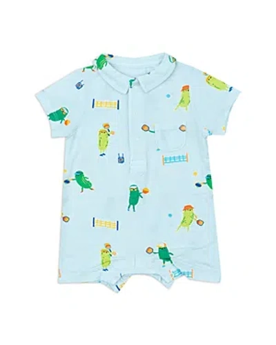 Angel Dear Boys' Pickleball Polo Collar Romper - Baby In Blue