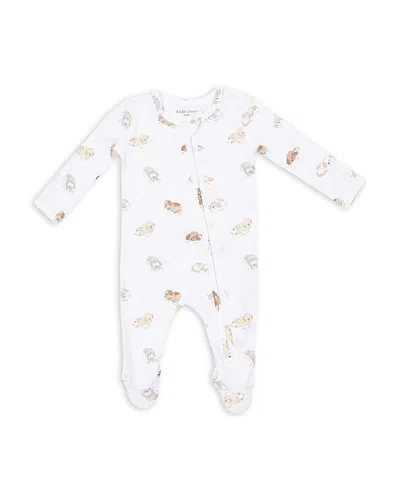 Angel Dear Boys' Puppy Snuggle Club 2 Way Zipper Footie - Baby In Red