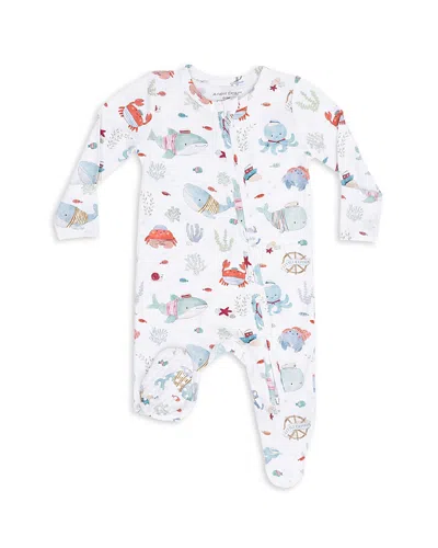 Angel Dear Boys' Sailor Sea Creatures 2 Way Zipper Footie - Baby In Multi