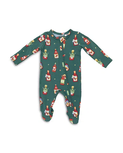 Angel Dear Boys Spice Spice Baby Two Way Zipper Footie - Baby In Green
