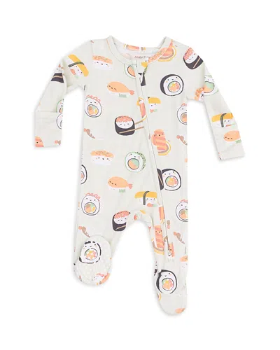 Angel Dear Boys' Sushi 2 Way Zipper Footie - Baby In Green