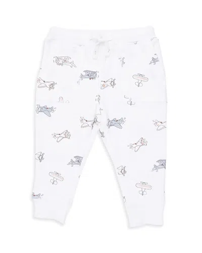 Angel Dear Boys Vintage Airplane Pilots Joggers - Baby In White