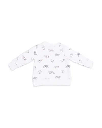 Angel Dear Boys Vintage Airplane Pilots Raglan Sweatshirt - Baby In White