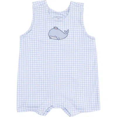 Angel Dear Babies'  Bubbly Sailor Whale Romper In Blue