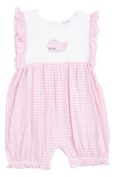 Angel Dear Babies'  Bubbly Whale Romper In Pink