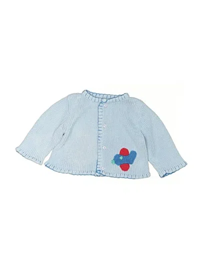 Pre-owned Angel Dear Babies' Cardigan Sweater In Blue