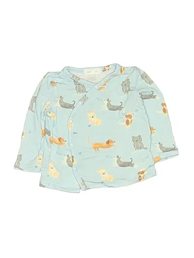 Pre-owned Angel Dear Babies' Cardigan Sweater In Teal
