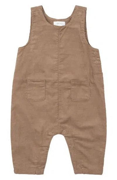 Angel Dear Babies'  Cord Cinnamon Swirl Classic Romper In Brown