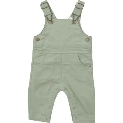 Angel Dear Babies'  Cord Desert Sage Classic Overalls In Green