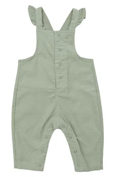Angel Dear Babies'  Cord Desert Sage Romper In Green