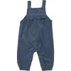 Angel Dear Cord Navy Ruffle Romper In Blue
