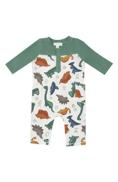 Angel Dear Babies'  Dino Rocks Romper In Multi