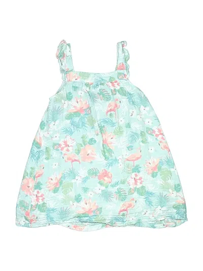 Pre-owned Angel Dear Kids' Dress In Teal