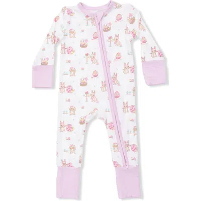 Angel Dear Babies'  Easter Egg Hunt Convertible Romper In White