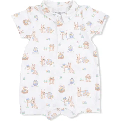 Angel Dear Babies'  Easter Egg Hunt Polo Shortall In Multi