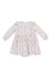 Angel Dear Fall Fruit Floral Long Sleeve Skirted Bodysuit In White