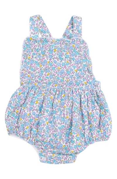 Angel Dear Babies'  Flowers 'n Berries Organic Cotton Muslin Bodysuit In Blue