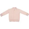 Angel Dear French Terry Bomber Jacket In Pink
