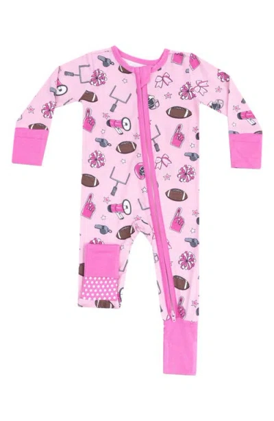 Angel Dear Babies'  Game Day Convertible Zip Romper In Multi