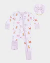 Angel Dear Girl's Fancy Pets Romper & Headband Set In Pink
