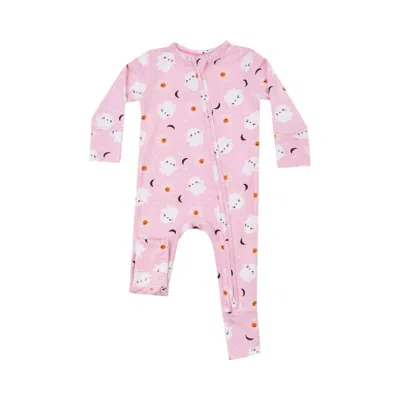 Angel Dear Kids' Girl's Two Way Zipper Romper In Spooky Ghost In Multi