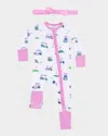 Angel Dear Girl's Vintage Golf Carts Printed Coverall In Multi