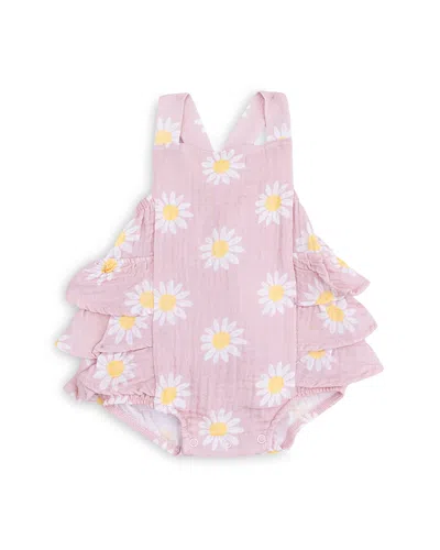 Angel Dear Girls' Caitlyn's Daisy Sunsuit - Baby In Pink