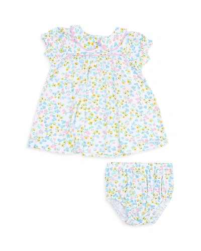 Angel Dear Girls' Caroline's Calico Classic Puff Sleeved Baby Doll Dress - Baby In Multi
