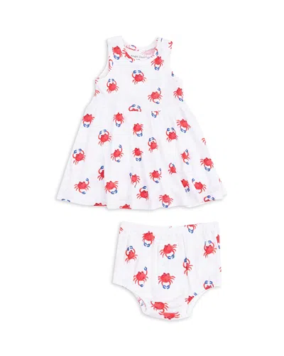 Angel Dear Girls' Crabby Cuties Tank Dress & Bloomer Set - Baby In Beige
